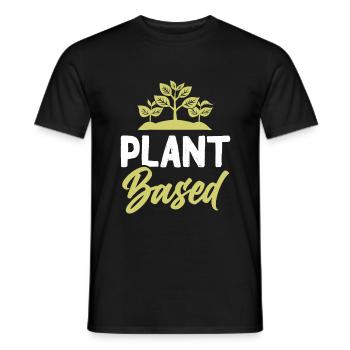 vegan plants - Männer T-Shirt - Schwarz - Vorne - AI Model Male 178 light (178cm)