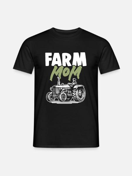 farm mom mama - Men's T-Shirt - black
