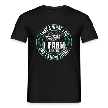 farm farmer - Männer T-Shirt - Schwarz - Vorne - AI Model Male 178 light (178cm)