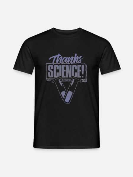 thank you science - Men's T-Shirt - black