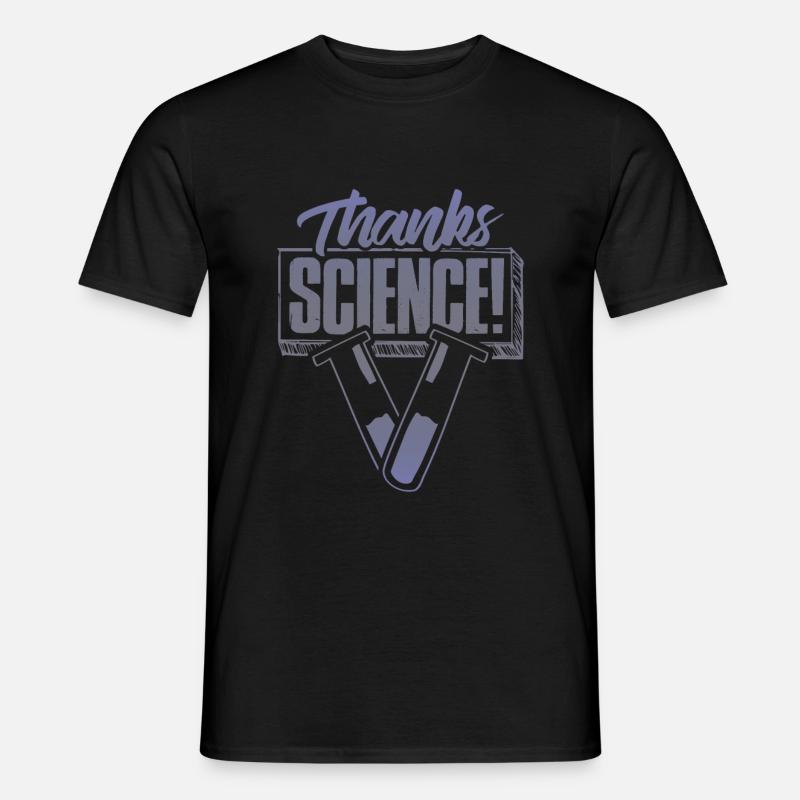 danke wissenschaft - Männer T-Shirt - Schwarz