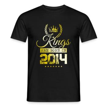 kings are born 2014 - Männer T-Shirt - Schwarz - Vorne - AI Model Male 178 light (178cm)