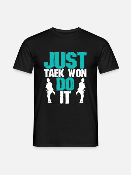 spruch taekwondo - T-shirt homme - noir
