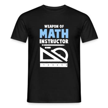 mathematics - Men's T-Shirt - black - Front - AI Model Male 178 light (178cm)