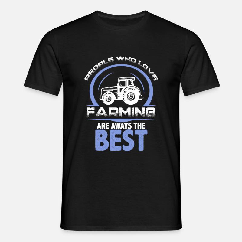 farming traktor - Männer T-Shirt - Schwarz