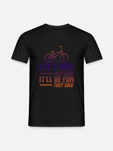 lets ride bike - Men's T-Shirt - black