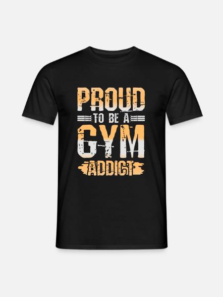 gym fitness - Men's T-Shirt - black