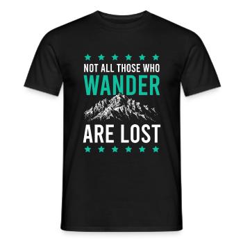 randonnée pédestre - T-shirt homme - noir - Devant - AI Model Male 178 light (178cm)