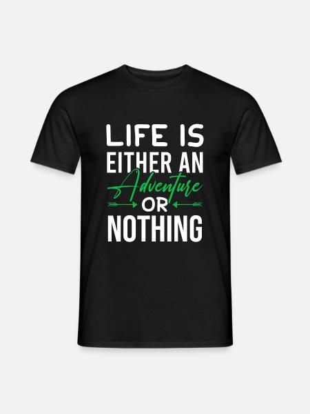 adventure travel - Men's T-Shirt - black