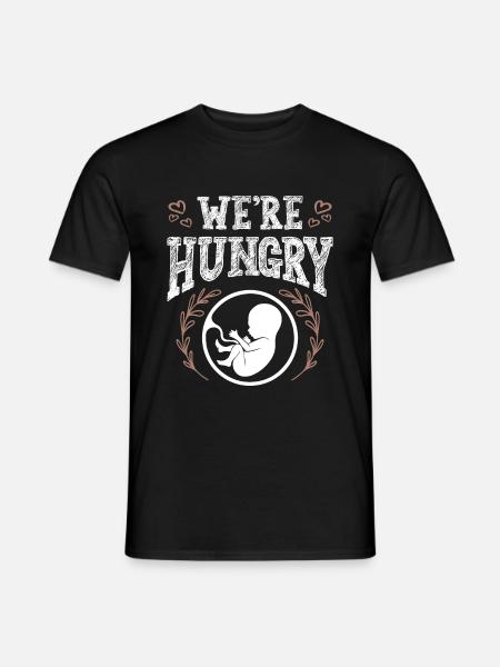 bébé affamé - T-shirt homme - noir