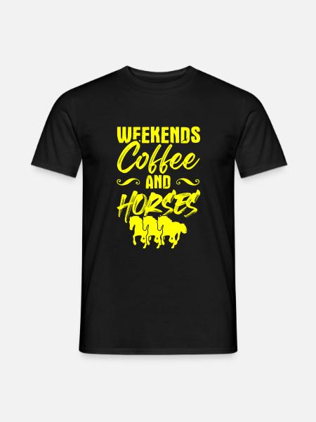 café équitation - T-shirt homme - noir