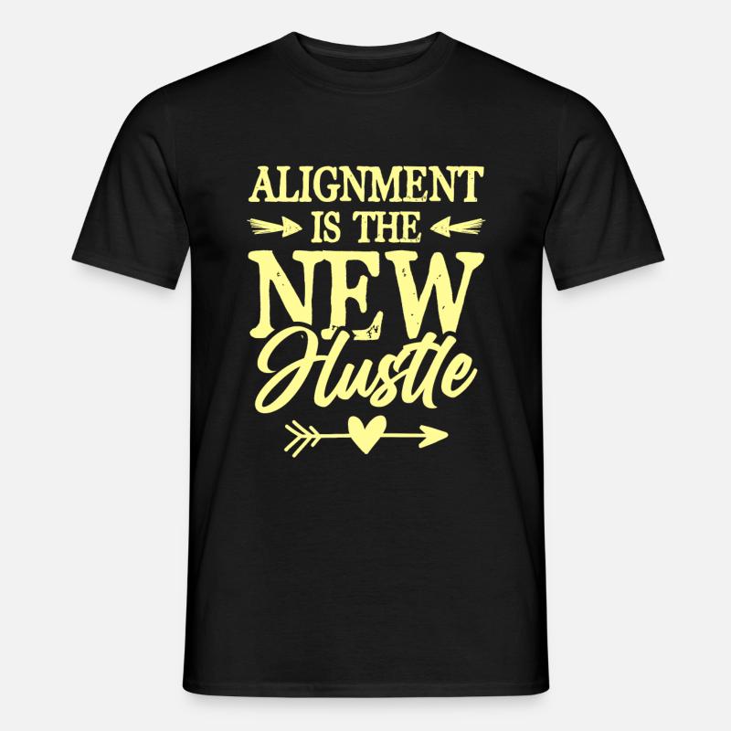 hustle spruch - Männer T-Shirt - Schwarz
