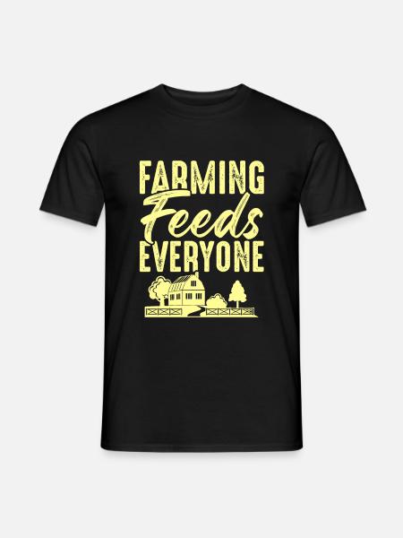 farm farming - Men's T-Shirt - black