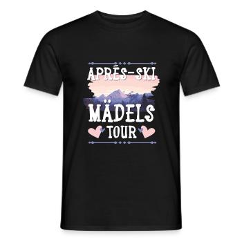 Apres SKi Mädels Tour - Männer T-Shirt - Schwarz - Vorne - AI Model Male 178 light (178cm)