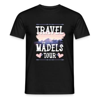 Travel Mädels Tour - Männer T-Shirt - Schwarz - Vorne - AI Model Male 178 light (178cm)