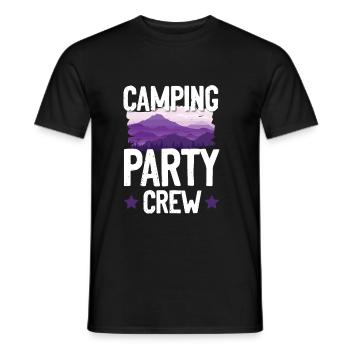 Équipe de fête de camping - T-shirt homme - noir - Devant - AI Model Male 178 light (178cm)