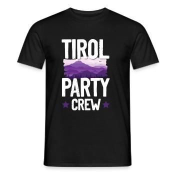 Tirol Party Crew - T-shirt homme - noir - Devant - AI Model Male 178 light (178cm)