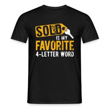 Immobilien-Händler Für Immobilien-Makler - Männer T-Shirt - Schwarz - Vorne - AI Model Male 178 light (178cm)