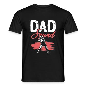 baseball dad squad - Männer T-Shirt - Schwarz - Vorne - AI Model Male 178 light (178cm)
