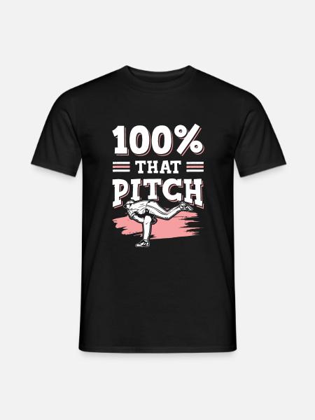 Baseball pitch - Men's T-Shirt - black