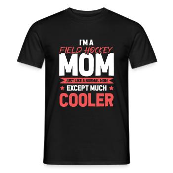 Feldhockey Mom - Männer T-Shirt - Schwarz - Vorne - AI Model Male 178 light (178cm)