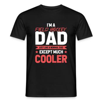 Feldhockey Dad - Männer T-Shirt - Schwarz - Vorne - AI Model Male 178 light (178cm)