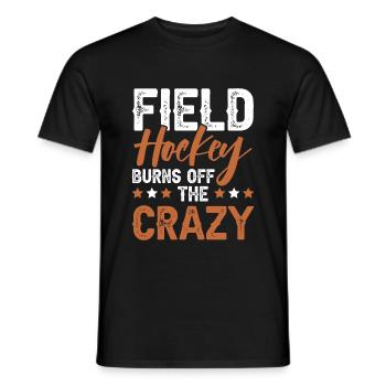 Feldhockey sport - Männer T-Shirt - Schwarz - Vorne - AI Model Male 178 light (178cm)