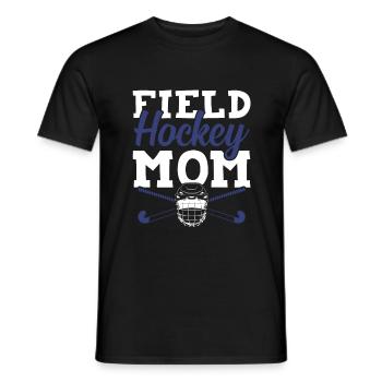 Field Hockey Mama - Men's T-Shirt - black - Front - AI Model Male 178 light (178cm)
