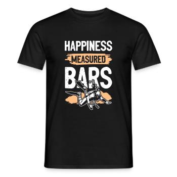 happiness diving - Männer T-Shirt - Schwarz - Vorne - AI Model Male 178 light (178cm)