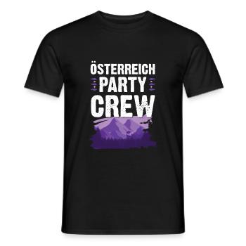 Autriche Party Crew - T-shirt homme - noir - Devant - AI Model Male 178 light (178cm)