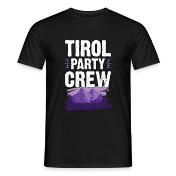 Tirol Party Crew - T-shirt homme - noir - Devant - AI Model Male 178 light (178cm)