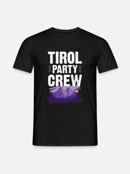Tirol Party Crew - Men's T-Shirt - black
