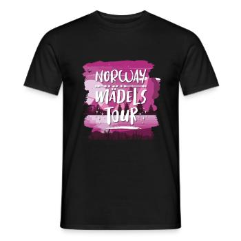Norwegen Mädels Tour - Männer T-Shirt - Schwarz - Vorne - AI Model Male 178 light (178cm)