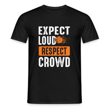 basketball respect - Männer T-Shirt - Schwarz - Vorne - AI Model Male 178 light (178cm)