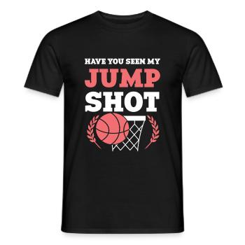 Basketball Sports - Men's T-Shirt - black - Front - AI Model Male 178 light (178cm)