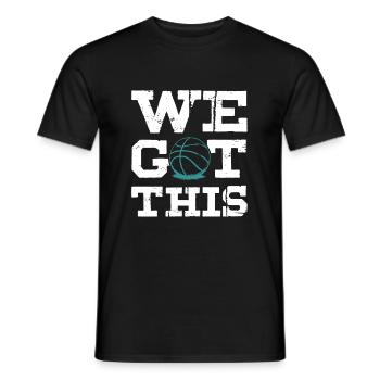 Basketball Sports - Men's T-Shirt - black - Front - AI Model Male 178 light (178cm)