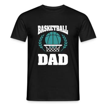 Papa basketball - T-shirt homme - noir - Devant - AI Model Male 178 light (178cm)