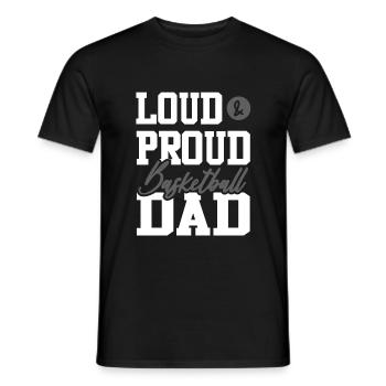 Papa basketball - T-shirt homme - noir - Devant - AI Model Male 178 light (178cm)