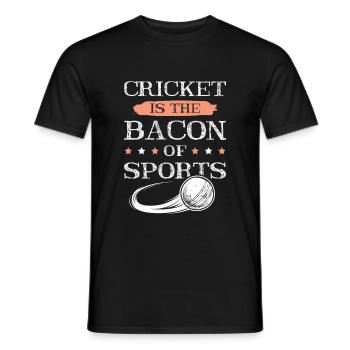 cricket bacon - Männer T-Shirt - Schwarz - Vorne - AI Model Male 178 light (178cm)