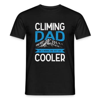 klettern papa - Männer T-Shirt - Schwarz - Vorne - AI Model Male 178 light (178cm)