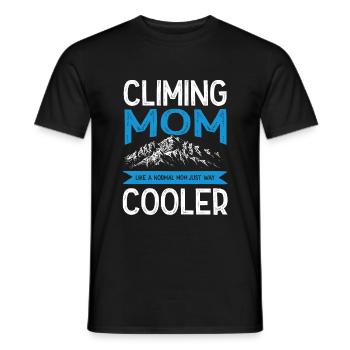 klettern mama - Männer T-Shirt - Schwarz - Vorne - AI Model Male 178 light (178cm)