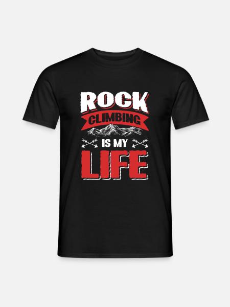 Climbing mountains - Men's T-Shirt - black