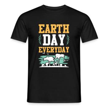 Earth Day Animal Welfare - Men's T-Shirt - black - Front - AI Model Male 178 light (178cm)