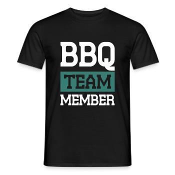 Bbq Team - Männer T-Shirt - Schwarz - Vorne - AI Model Male 178 light (178cm)