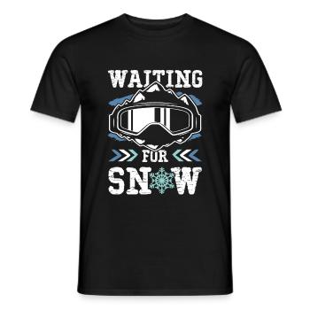 snowboard spruch - Männer T-Shirt - Schwarz - Vorne - AI Model Male 178 light (178cm)