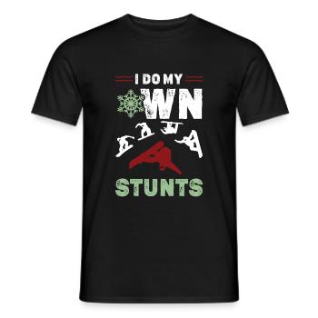 snowboard stunt - Männer T-Shirt - Schwarz - Vorne - AI Model Male 178 light (178cm)