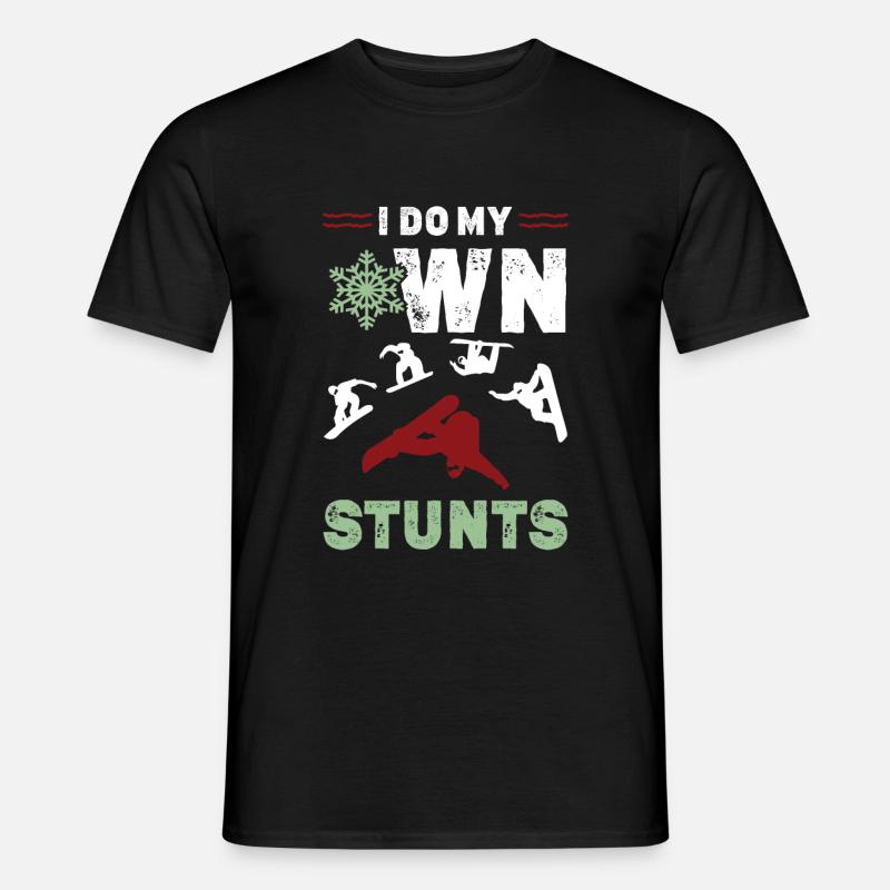 snowboard stunt - Männer T-Shirt - Schwarz