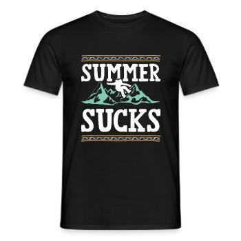 snowboarding sommer - Männer T-Shirt - Schwarz - Vorne - AI Model Male 178 light (178cm)