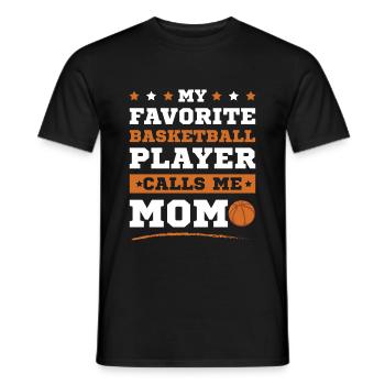basketball mama - Männer T-Shirt - Schwarz - Vorne - AI Model Male 178 light (178cm)