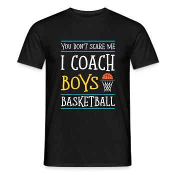 basketball trainer jungs - Männer T-Shirt - Schwarz - Vorne - AI Model Male 178 light (178cm)